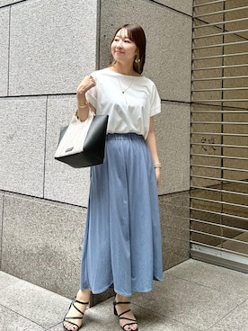 「スカンツ」｜AYANOさん（レディース・162cm）の夏コーディネート