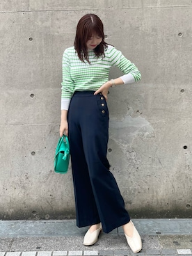 「タックイン」｜「アイテム（その他シューズ）」を使った、AYANOさん（レディース・162cm）の冬コーディネート