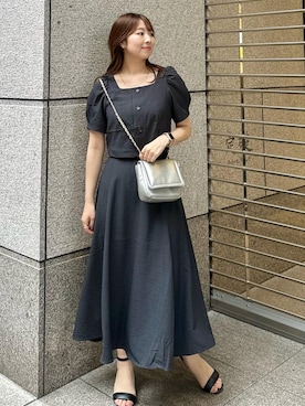 「ショッピング」｜「アイテム（スカート）」を使った、AYANOさん（レディース・162cm）の春コーディネート