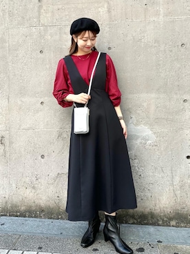 「アイテム（ワンピース/ドレス）」を使った、AYANOさん（レディース・162cm・20代）の秋コーディネート