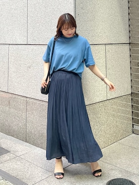 「DISCUS（ディスカス）のアイテム」を使った、AYANOさん（レディース・162cm）の夏コーディネート