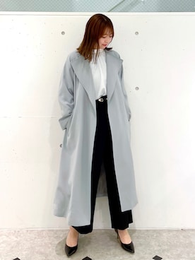 「仕事着」｜「アイテム（ジャケット/アウター）」を使った、AYANOさん（レディース・162cm）の冬コーディネート