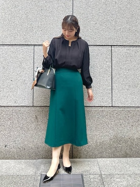 「ROPE' PICNIC（ロペピクニック）のアイテム（財布/小物）」を使った、AYANOさん（レディース・162cm）の秋コーディネート