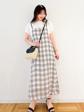 「アイテム（ワンピース/ドレス）」を使った、AYANOさん（レディース・162cm・20代）の夏コーディネート