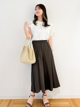 「スカンツ」｜AYANOさん（レディース・162cm）の夏コーディネート