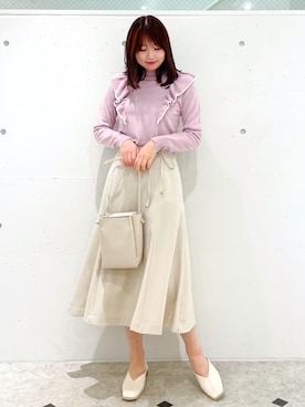 「タックイン」｜「アイテム（その他シューズ）」を使った、AYANOさん（レディース・162cm）の冬コーディネート