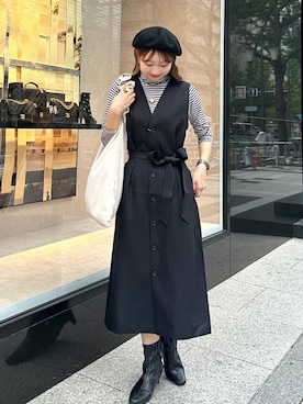 「アイテム（ワンピース/ドレス）」を使った、AYANOさん（レディース・162cm・20代）の秋コーディネート