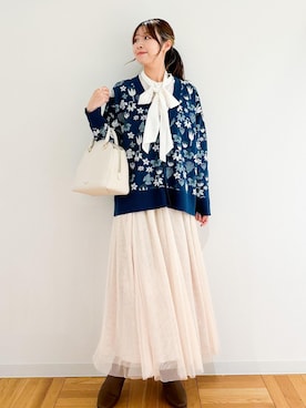 「MOOMIN（ムーミン）のアイテム」を使った、AYANOさん（レディース・162cm）の秋コーディネート