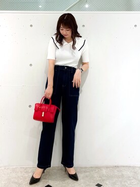 「ごきげんウィーク」｜「アイテム（パンプス）」を使った、AYANOさん（レディース・162cm）の春コーディネート