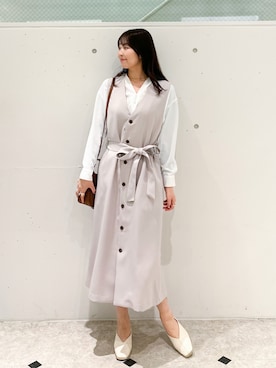 「ROPE' PICNIC（ロペピクニック）のアイテム」を使った、AYANOさん（レディース・162cm）の冬コーディネート