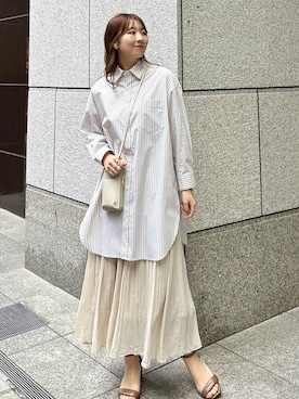 「ショッピング」｜「アイテム（スカート）」を使った、AYANOさん（レディース・162cm）の春コーディネート
