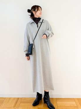 「アイテム（ワンピース/ドレス）」を使った、AYANOさん（レディース・162cm・20代）の秋コーディネート