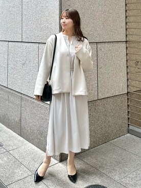 「春服デビュー宣言」｜「アイテム（その他アウター）」を使った、AYANOさん（レディース・162cm）の春コーディネート