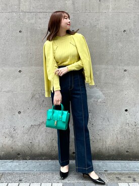 「タックイン」｜「アイテム（パンプス）」を使った、AYANOさん（レディース・162cm）の冬コーディネート