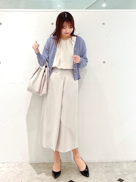 「タックイン」｜「アイテム（パンプス）」を使った、AYANOさん（レディース・162cm）の春コーディネート