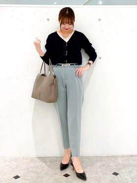 「タックイン」｜「アイテム（パンプス）」を使った、AYANOさん（レディース・162cm）の冬コーディネート