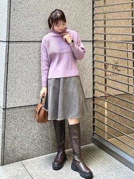 AYANOさん（レディース・162cm）の冬コーディネート