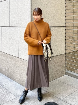 「ROPE' PICNIC（ロペピクニック）のアイテム（財布/小物）」を使った、AYANOさん（レディース・162cm）の冬コーディネート