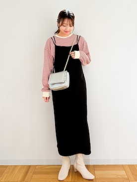 「アイテム（ワンピース/ドレス）」を使った、AYANOさん（レディース・162cm・20代）の秋コーディネート