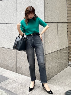 「ごきげんウィーク」｜「アイテム（パンプス）」を使った、AYANOさん（レディース・162cm）の春コーディネート
