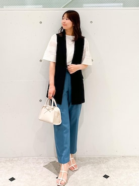 「ショッピング」｜「アイテム（トップス）」を使った、AYANOさん（レディース・162cm）の春コーディネート
