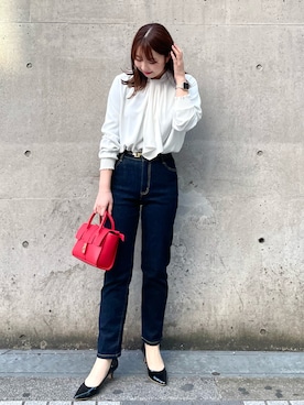 「タックイン」｜「アイテム（パンプス）」を使った、AYANOさん（レディース・162cm）の冬コーディネート