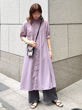 「ごきげんウィーク」｜「アイテム（ワンピース/ドレス）」を使った、AYANOさん（レディース・162cm）の春コーディネート