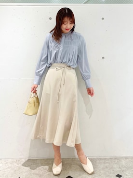 「スクエアトゥ」｜「アイテム（その他シューズ）」を使った、AYANOさん（レディース・162cm）の冬コーディネート