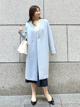 「春服デビュー宣言」｜「アイテム（その他アウター）」を使った、AYANOさん（レディース・162cm）の春コーディネート