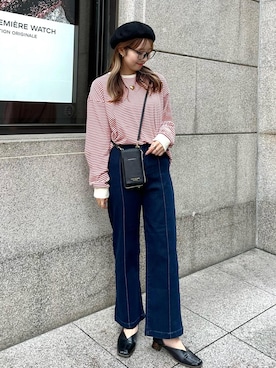 「アイテム（ハンチング/ベレー帽）」を使った、AYANOさん（レディース・162cm・20代）の秋コーディネート