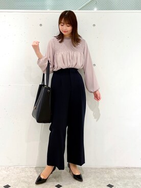 「タックイン」｜「アイテム（パンプス）」を使った、AYANOさん（レディース・162cm）の春コーディネート