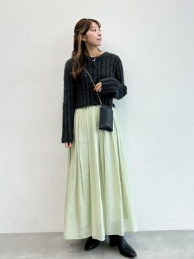 「GDC14050」｜AYANOさん（レディース・162cm）の冬コーディネート