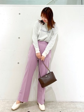 「タックイン」｜「アイテム（その他シューズ）」を使った、AYANOさん（レディース・162cm）の冬コーディネート