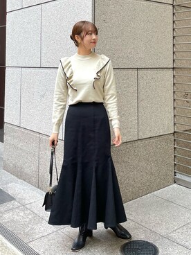 「コラボレーション」｜AYANOさん（レディース・162cm）の冬コーディネート