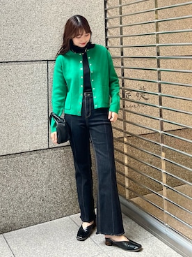 「タックイン」｜「アイテム（パンプス）」を使った、AYANOさん（レディース・162cm）の秋コーディネート