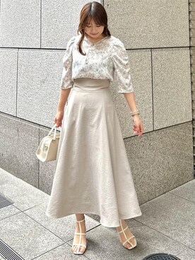 「ショッピング」｜「アイテム（スカート）」を使った、AYANOさん（レディース・162cm）の春コーディネート