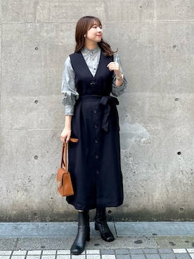 「ROPE' PICNIC（ロペピクニック）のアイテム」を使った、AYANOさん（レディース・162cm）の秋コーディネート