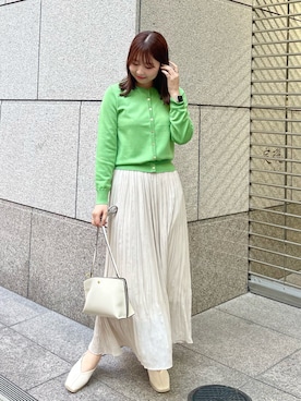 「スクエアトゥ」｜「アイテム（その他シューズ）」を使った、AYANOさん（レディース・162cm）の冬コーディネート