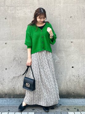 「スクエアトゥ」｜「アイテム（ワンピース/ドレス）」を使った、AYANOさん（レディース・162cm）の秋コーディネート