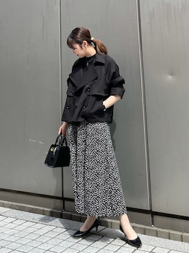「秋トレンド2021」｜「アイテム（ジャケット/アウター）」を使った、AYANOさん（レディース・162cm）の秋コーディネート