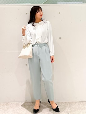 「ROPE' PICNIC（ロペピクニック）のアイテム」を使った、AYANOさん（レディース・162cm）の春コーディネート