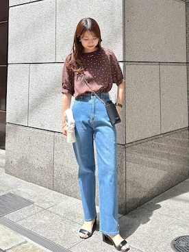 「24SS春の新作」｜「アイテム（帽子）」を使った、AYANOさん（レディース・162cm）の春コーディネート