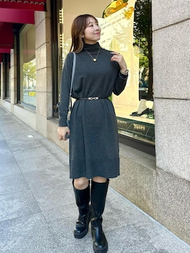 「アイテム（ワンピース/ドレス）」を使った、AYANOさん（レディース・162cm・20代）の秋コーディネート