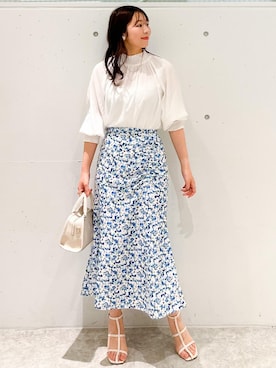 「ショッピング」｜「アイテム（スカート）」を使った、AYANOさん（レディース・162cm）の春コーディネート