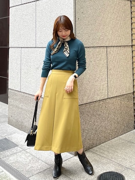「ROPE' PICNIC（ロペピクニック）のアイテム（財布/小物）」を使った、AYANOさん（レディース・162cm）の秋コーディネート
