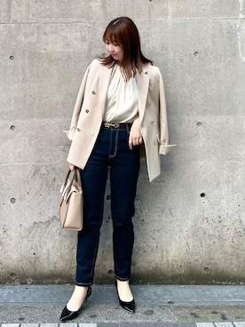 「タックイン」｜「アイテム（パンプス）」を使った、AYANOさん（レディース・162cm）の冬コーディネート