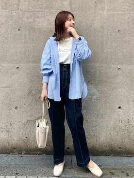 「タックイン」｜「アイテム（その他シューズ）」を使った、AYANOさん（レディース・162cm）の春コーディネート