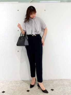 「タックイン」｜「アイテム（パンプス）」を使った、AYANOさん（レディース・162cm）の夏コーディネート