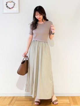 「アイテム（ワンピース/ドレス）」を使った、AYANOさん（レディース・162cm・20代）の夏コーディネート