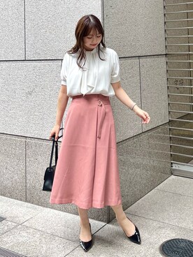 「タックイン」｜「アイテム（パンプス）」を使った、AYANOさん（レディース・162cm）の秋コーディネート
